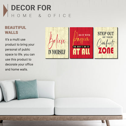 Motivational Quote Panels for Home and Office Decor - Quotes Art for Living Room Walls