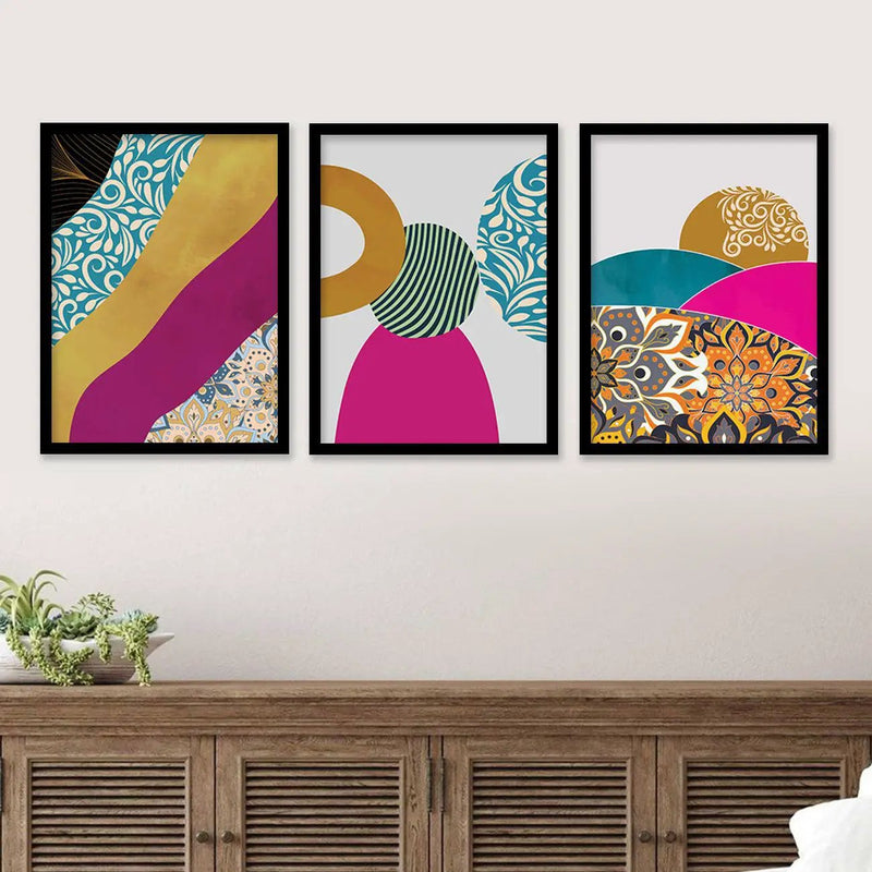 Abstract Art Wall Decor - Framed Posters and Paintings with Aesthetic Design-Kotart