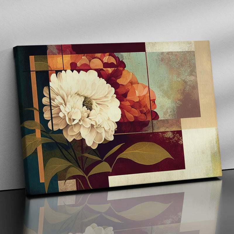 Abstract Floral Art Painting - Modern Abstract Art Paintings for Living Room Bedroom Wall Decor-Kotart
