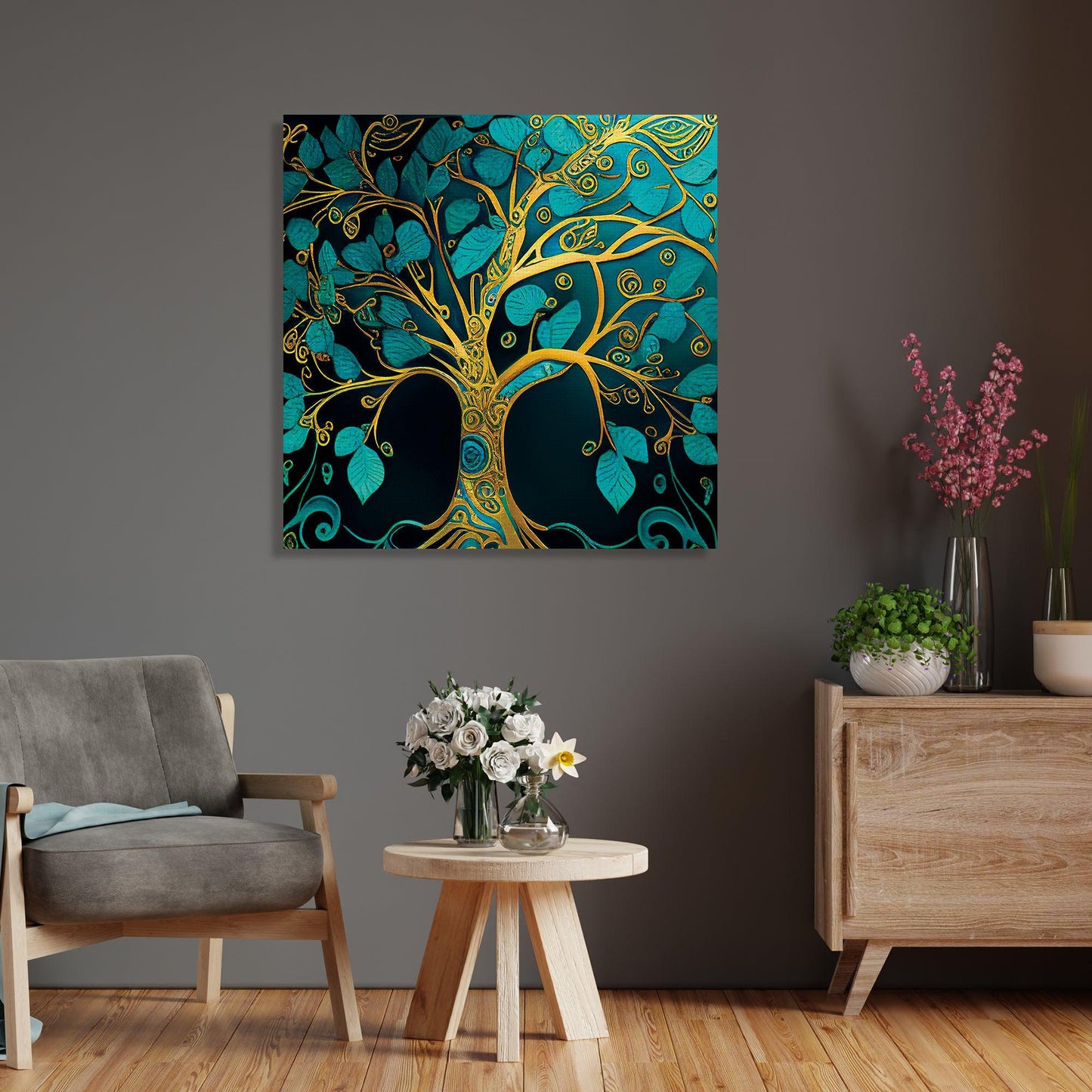 Abstract Tree of Life Canvas Painting - Canvas Art-Kotart