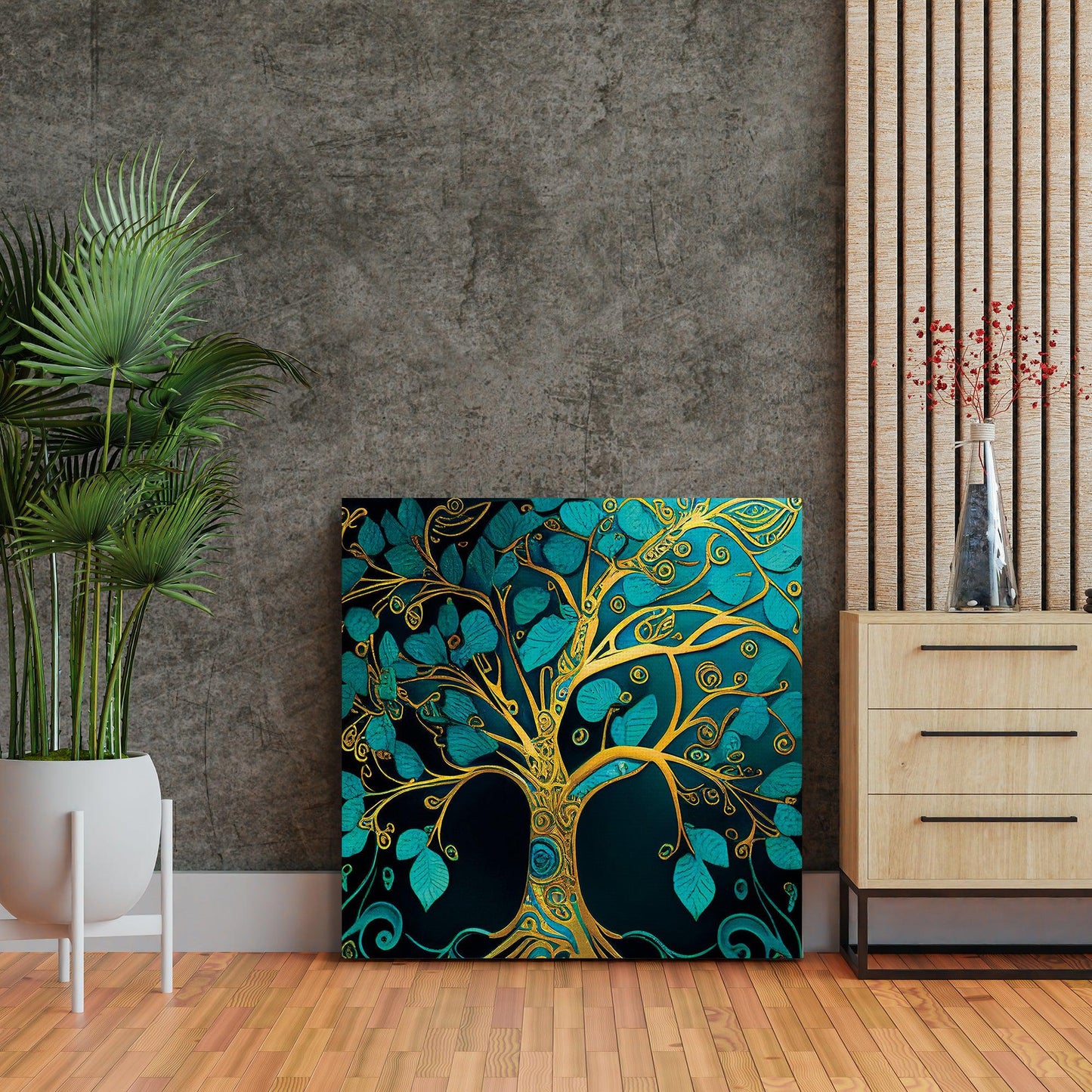 Abstract Tree of Life Canvas Painting - Canvas Art-Kotart