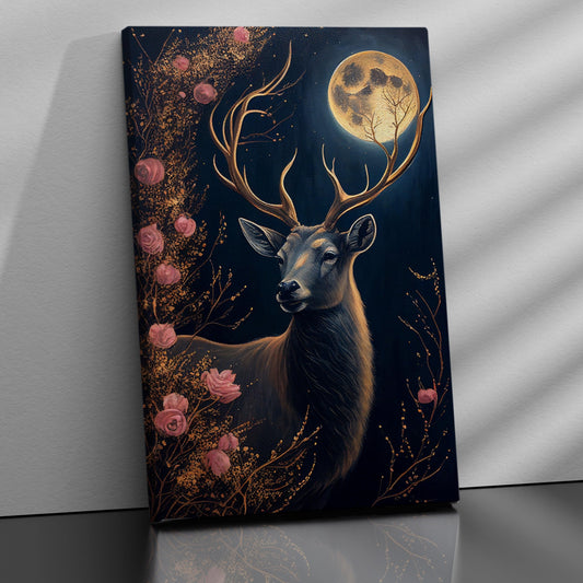 Beautiful Deer Canvas Art for Home Living Room Bedroom Wall Decor - Modern Art Canvas Painting-Kotart