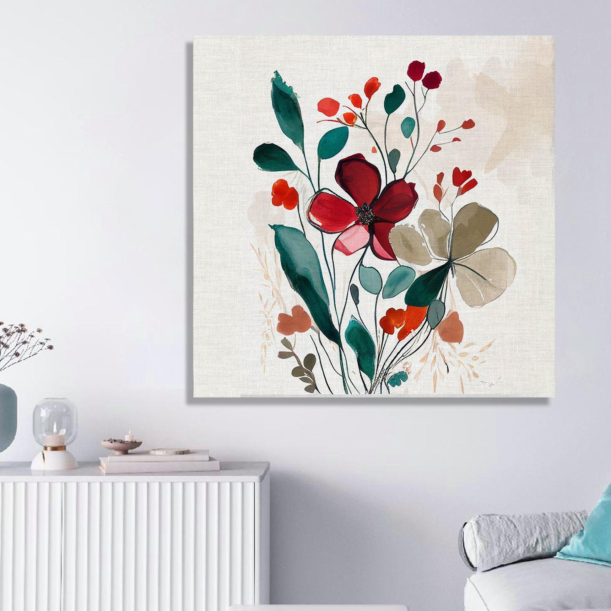 Beautiful Floral Canvas Painting for Living Room Bedroom Home and Offi -  Kotart
