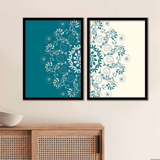 Blue Mandala Marvels - Set of 2-Kotart