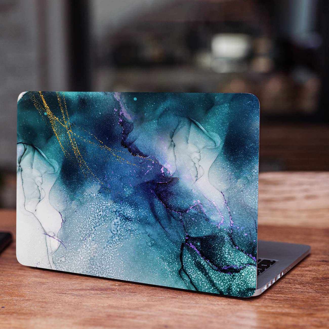 Blue Marble Print Laptop Decal Upto 15.6 inch-Kotart