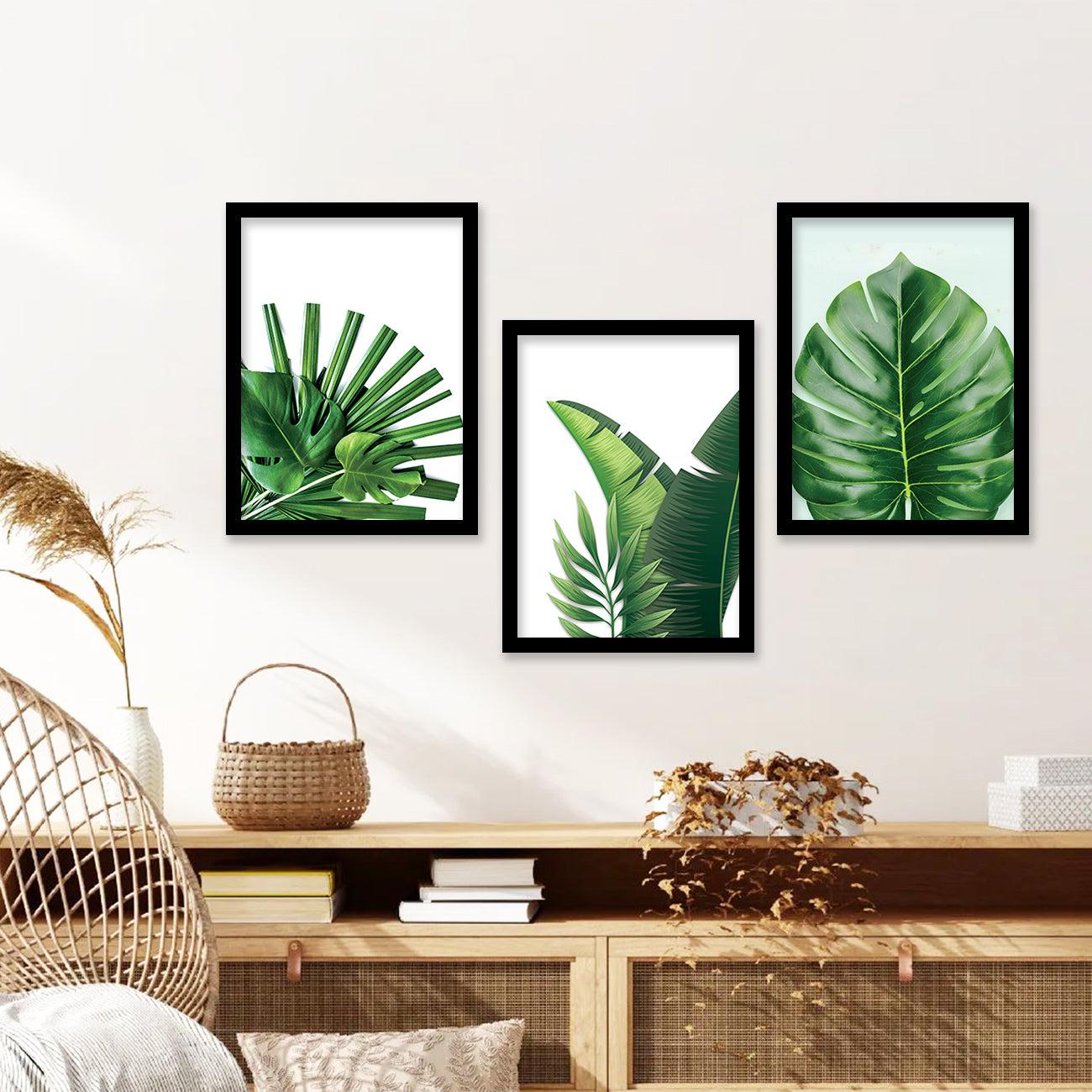 Botanical Leaf Wall Arts with Frame-Kotart