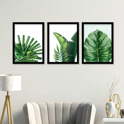 Botanical Leaf Wall Arts with Frame-Kotart