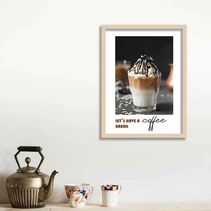 Coffee Quotes Framed Wall Posters with Frame-Kotart