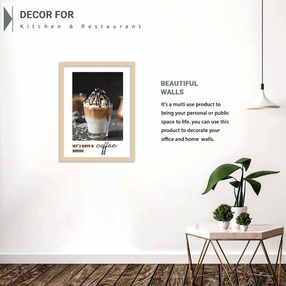 Coffee Quotes Framed Wall Posters with Frame-Kotart