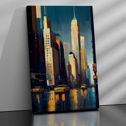 Colorful City Canvas Art for Living Room Bedroom Wall decor - Canvas Paintings for Home Decor-Kotart