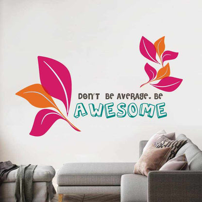 Colorful Leaf Printed Vinyl Wall Stickers / Decals for Room Studio Home Bedroom Living Room Wall D?cor-Kotart