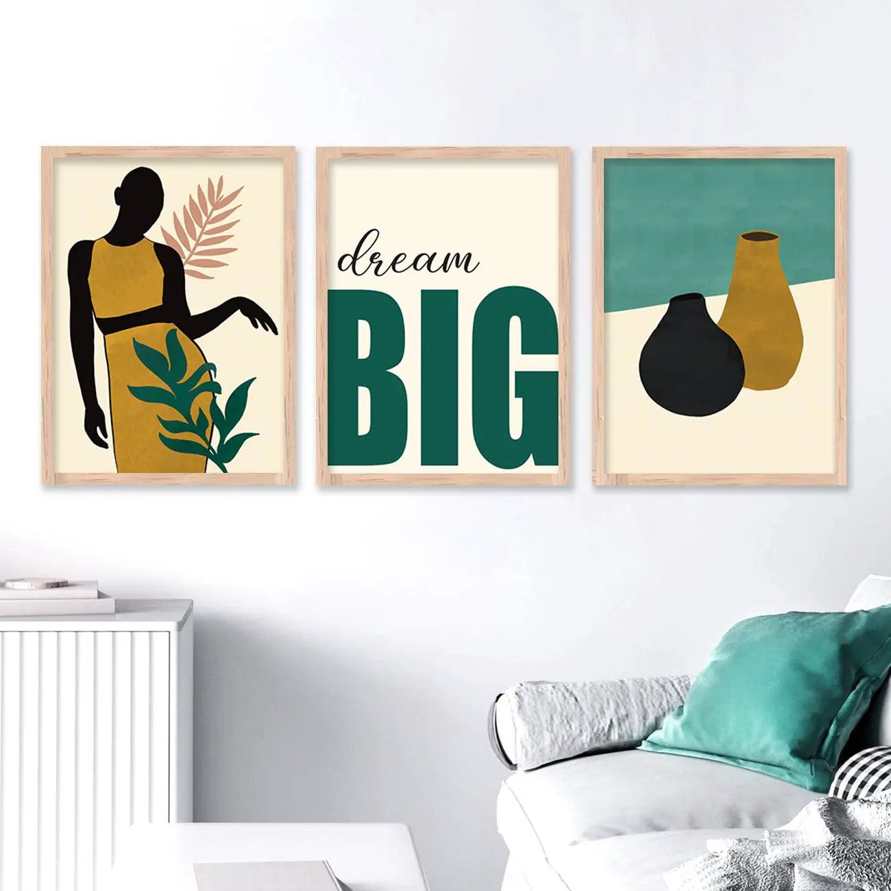 Contemporary Abstract Wall Art : Framed Posters and Prints with Aesthetic Design by Kotart store
