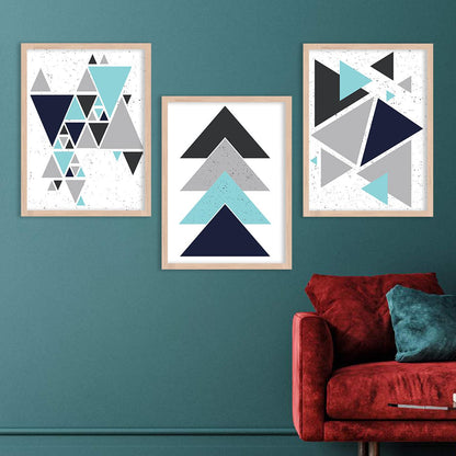 Contemporary Abstract Wall Art - Geometric Art Framed Posters and Paintings-Kotart