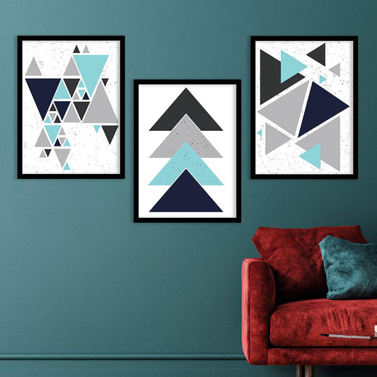 Contemporary Abstract Wall Art - Geometric Art Framed Posters and Paintings-Kotart