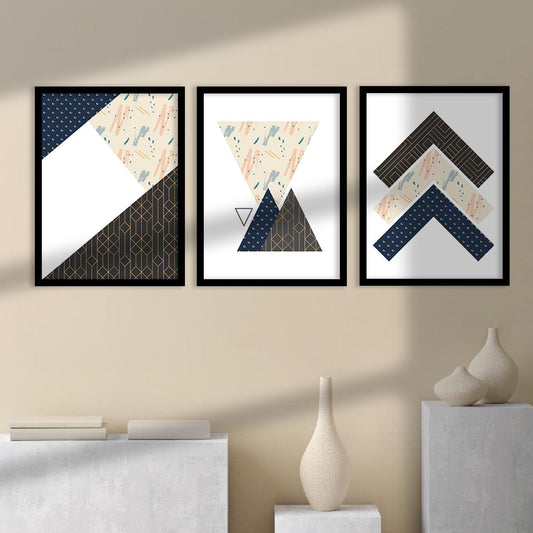 Contemporary Abstract Wall Art - Modern Geometric Art Framed Posters and Paintings-Kotart