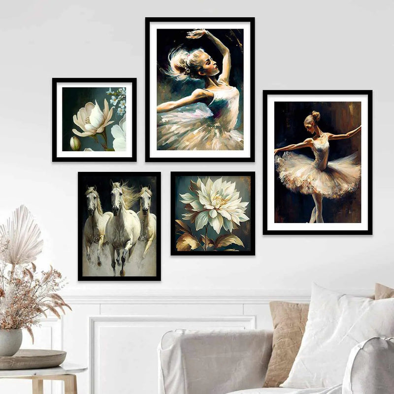 Contemporary Art Collection for Living Room : The Gallery Wall-Kotart