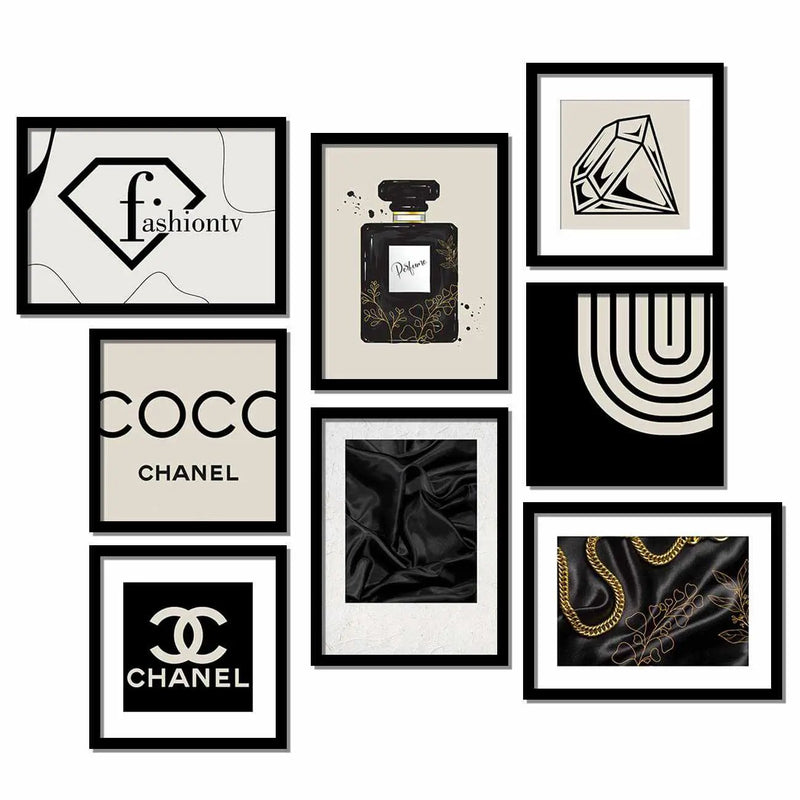 Contemporary Art Gallery Wall Set: 8 Pieces-Kotart