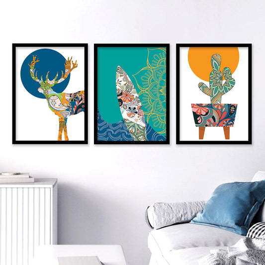 Contemporary Minimalistic Combos - Wall Art for Modern Interiors-Kotart