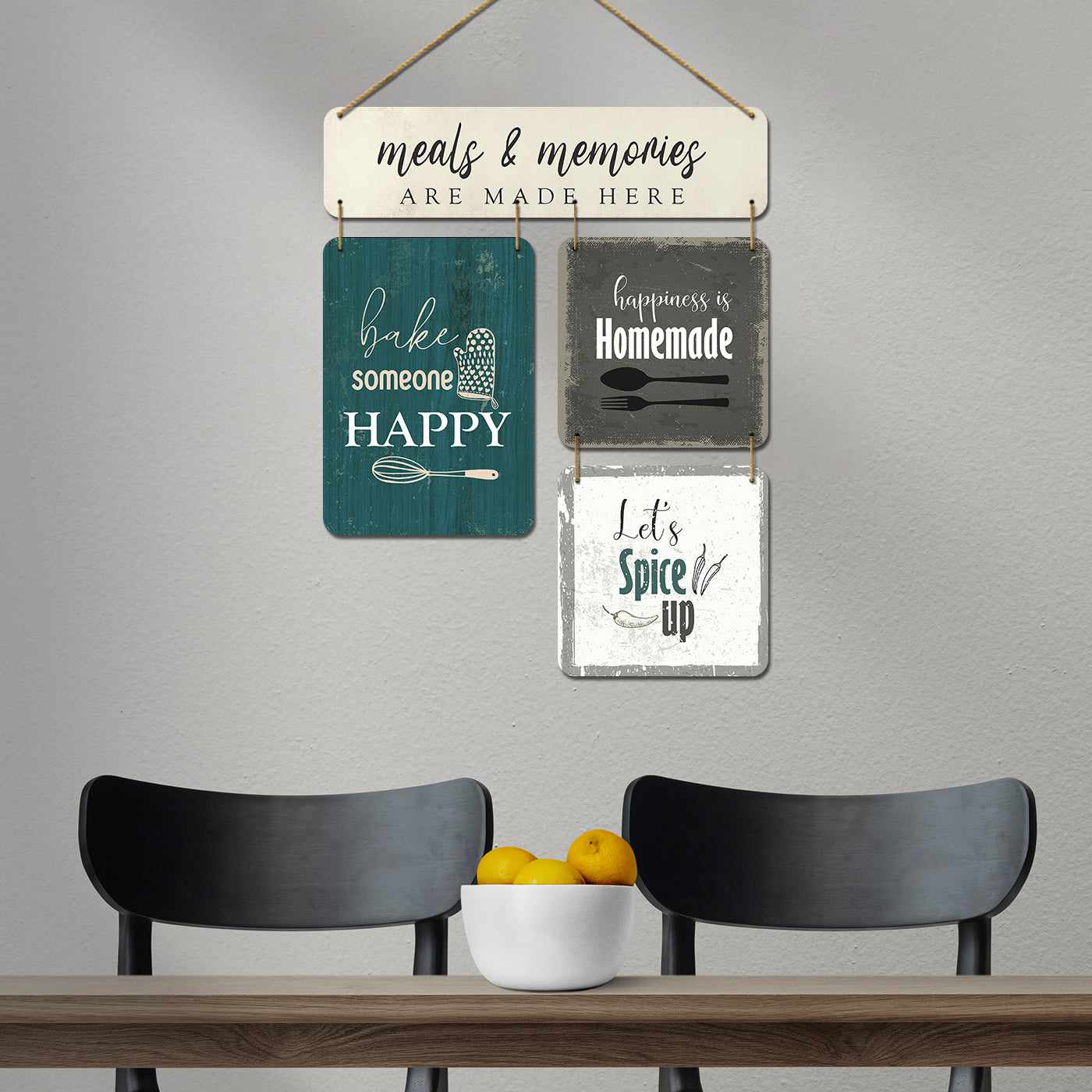 Cute Kitchen Sayings MDF Wood Wall Hanging for a Personalized Touch-Kotart