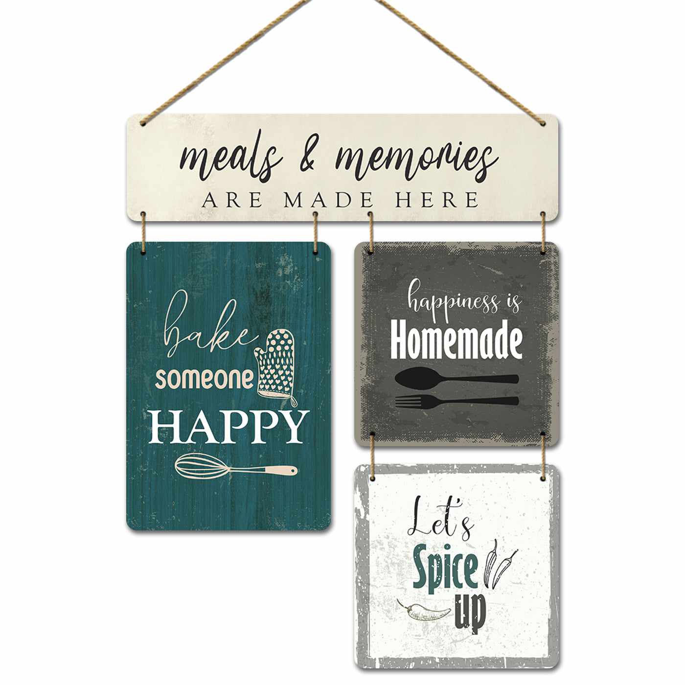 Cute Kitchen Sayings MDF Wood Wall Hanging for a Personalized Touch-Kotart