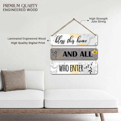 Cute Quotes MDF Wood Wall Hanging for Entryway Living Room Kids Room Bedroom Wall Decor-Kotart