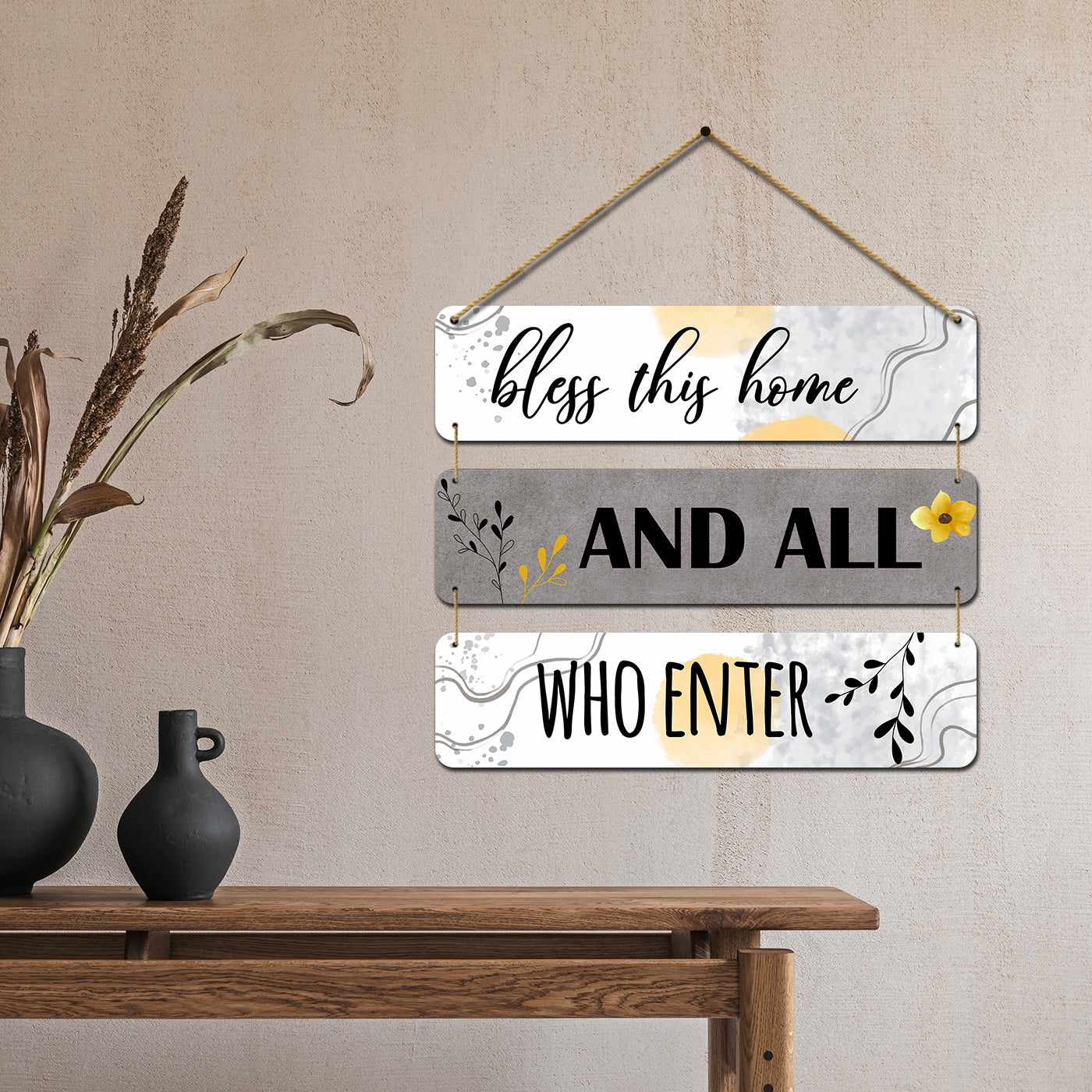Cute Quotes MDF Wood Wall Hanging for Entryway Living Room Kids Room Bedroom Wall Decor-Kotart