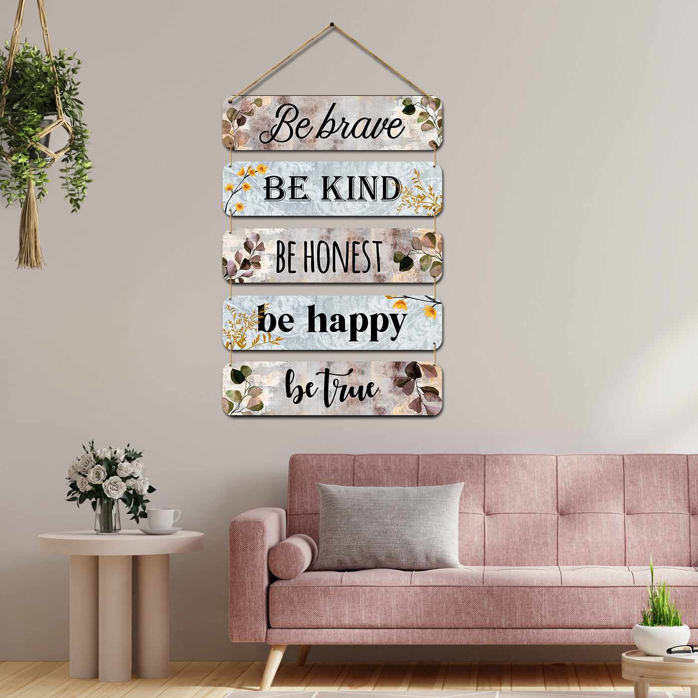 Cute Quotes MDF Wood Wall Hanging for Entryway Living Room Kids Room B ...