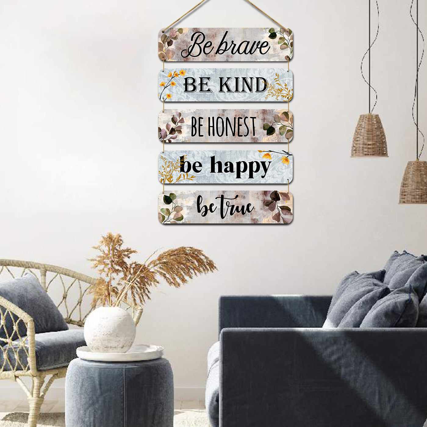 Cute Quotes MDF Wood Wall Hanging for Entryway Living Room Kids Room Bedroom Wall Decor-Kotart