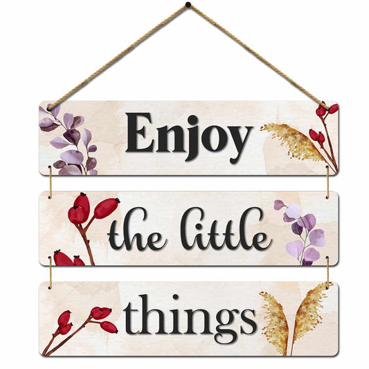 Cute Quotes MDF Wood Wall Hanging for Entryway Living Room Kids Room Bedroom Wall Decor-Kotart