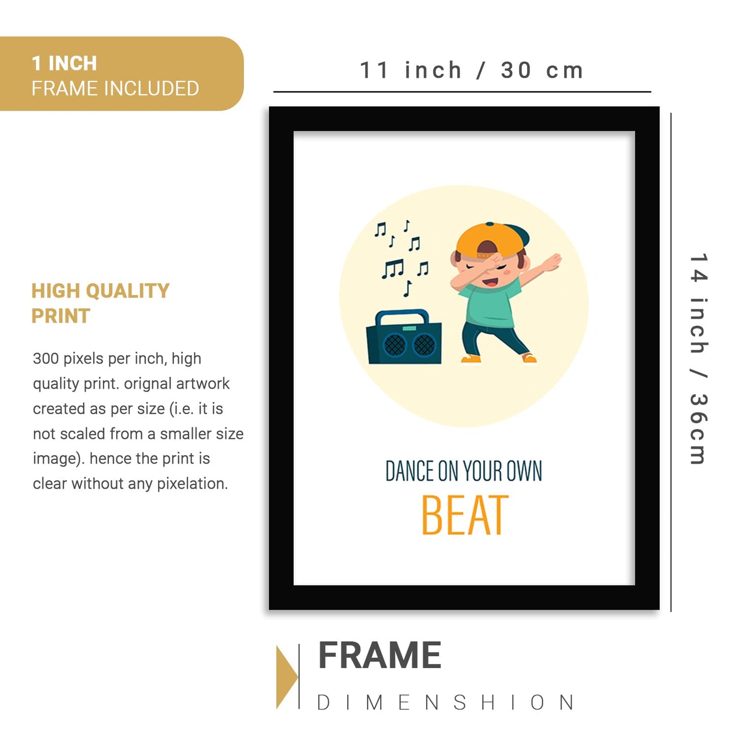 Dance Quote Poster with Frame-Kotart