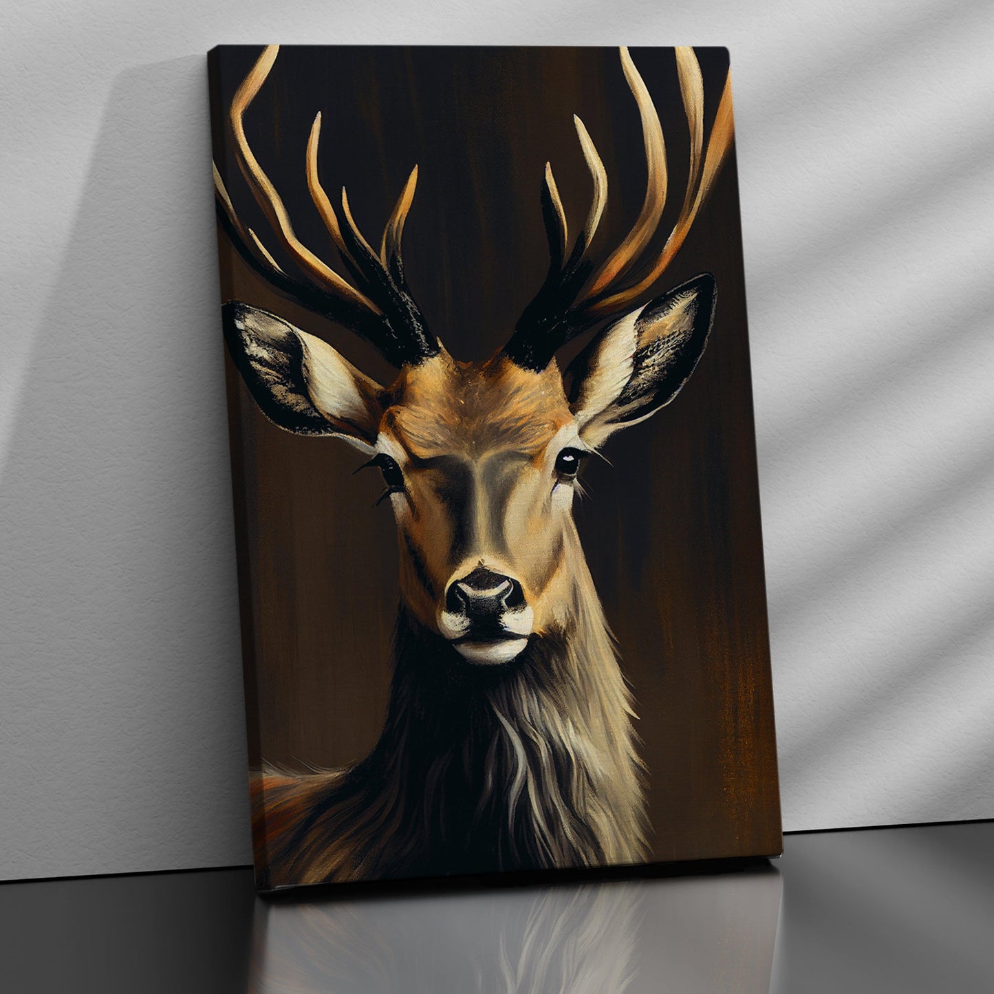 Deer in Forest Canvas Painting - Large Canvas Art for Living Room Bedroom Wall Decor-Kotart