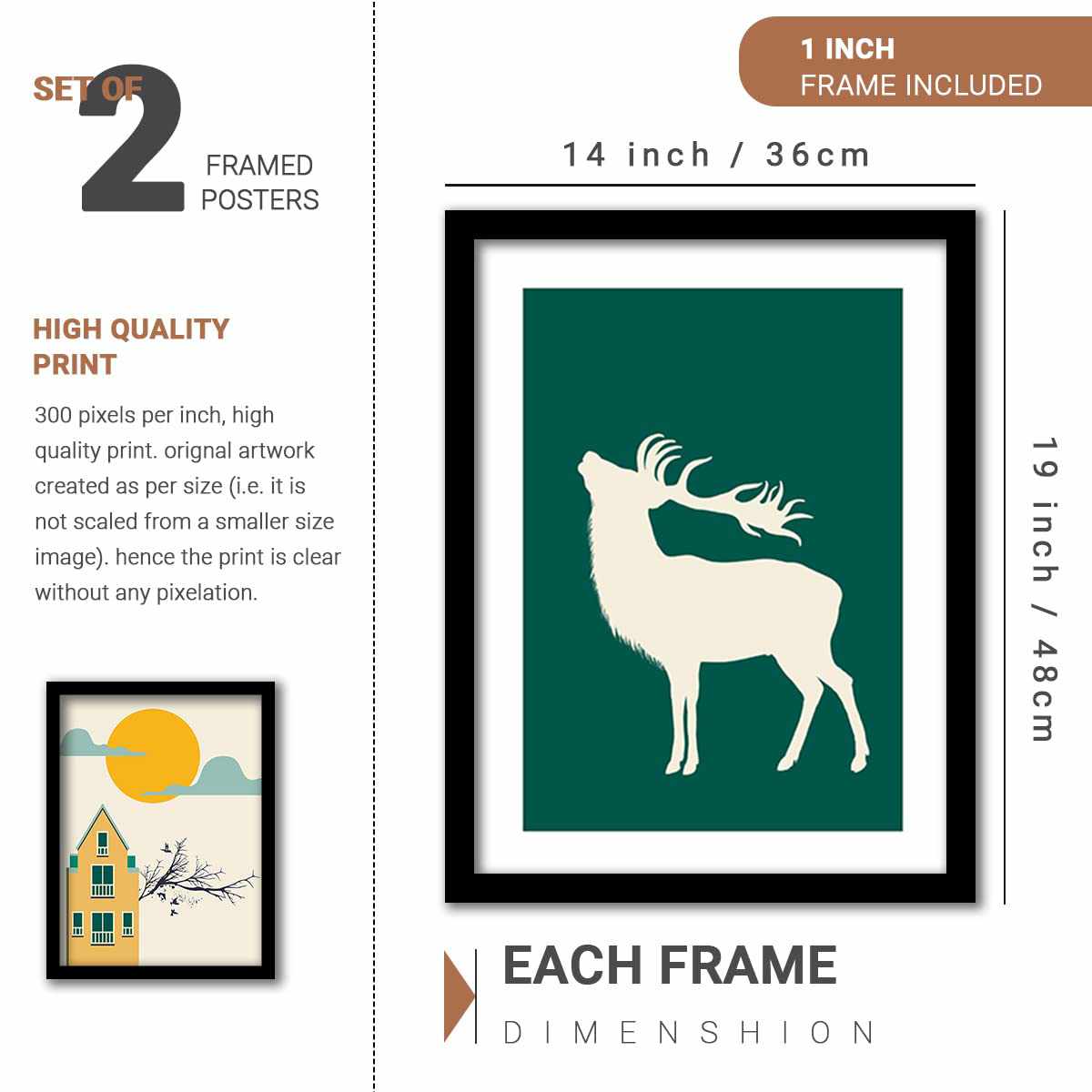 Designer Gallery Wall Art Collection with Mix-and-Match Prints-Kotart