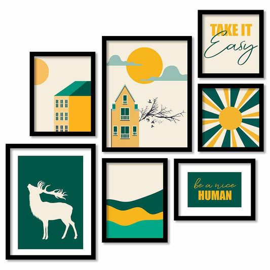 Designer Gallery Wall Art Collection with Mix-and-Match Prints-Kotart