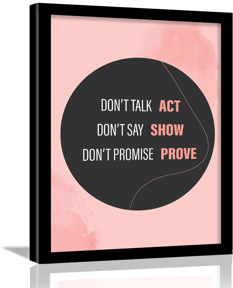 Don't Talk Act Motivating Wall Posters-Kotart