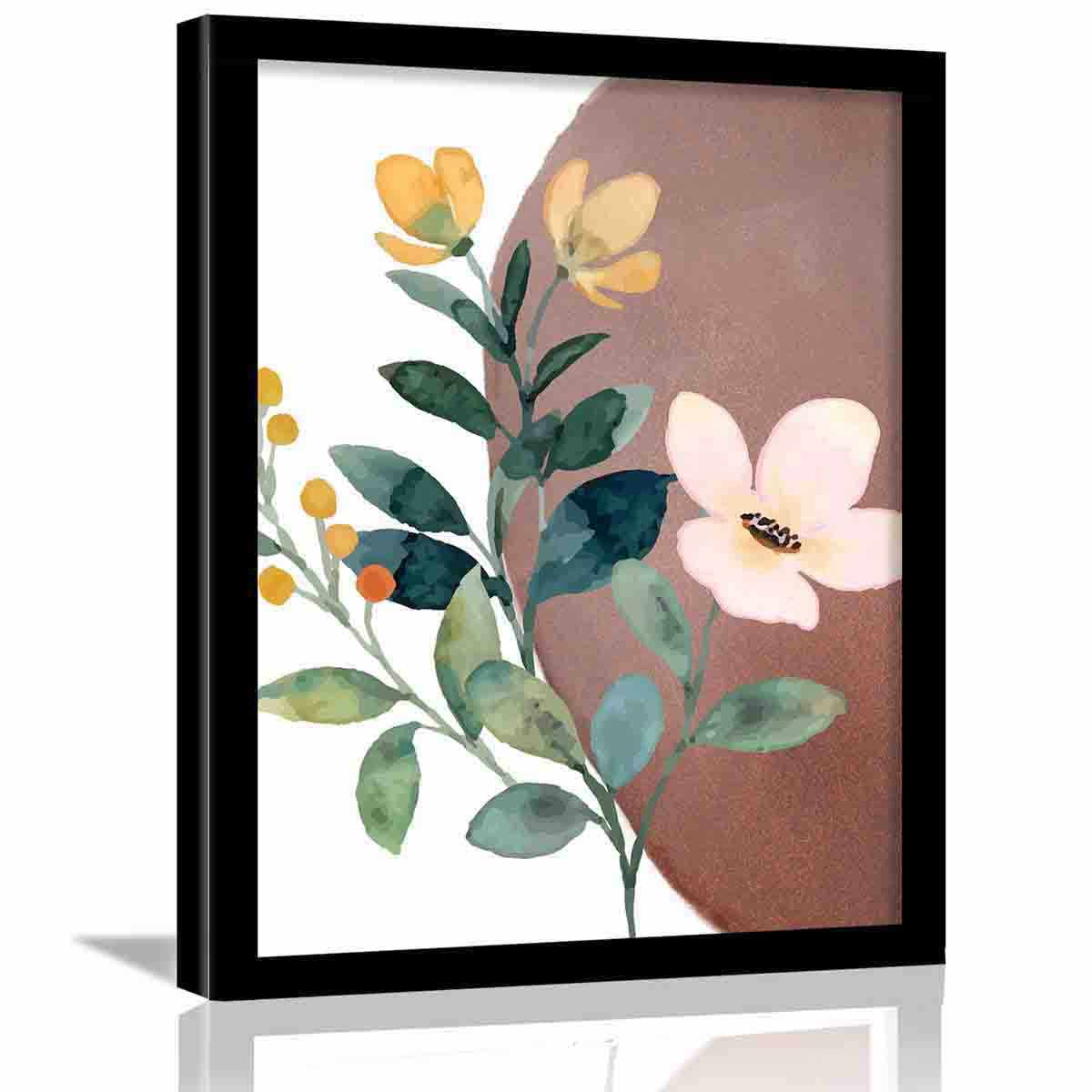 Elegant Flower Theme Posters with Frame-Kotart