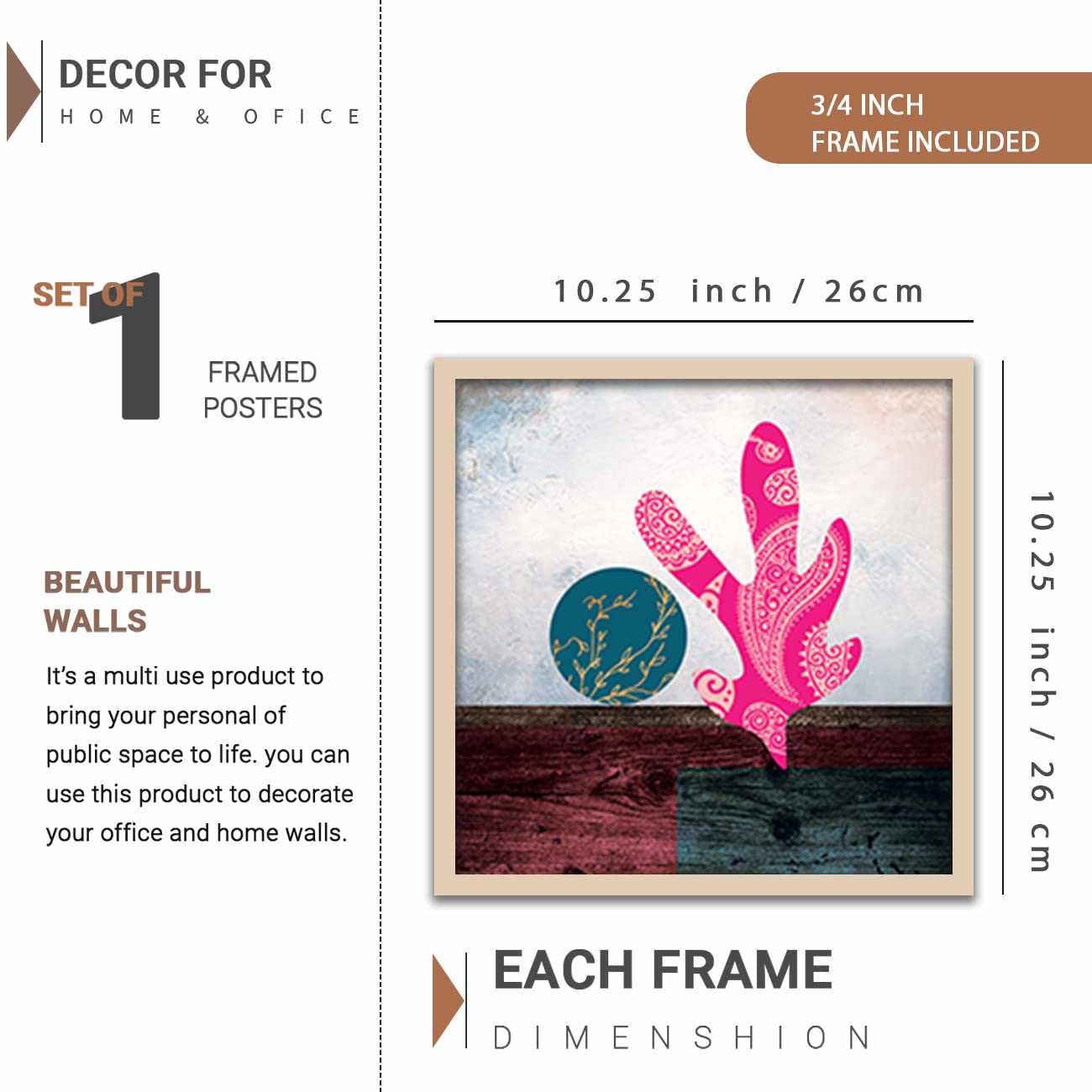 Elegant Modern Art Posters with Framed for Living Room Wall Decor-Kotart
