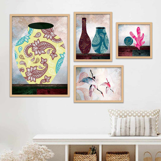 Elegant Modern Art Posters with Framed for Living Room Wall Decor-Kotart