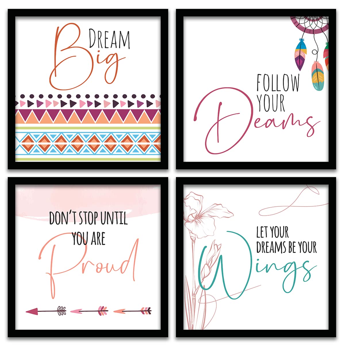 Elevate Your Space: Framed Quotes Posters-Kotart