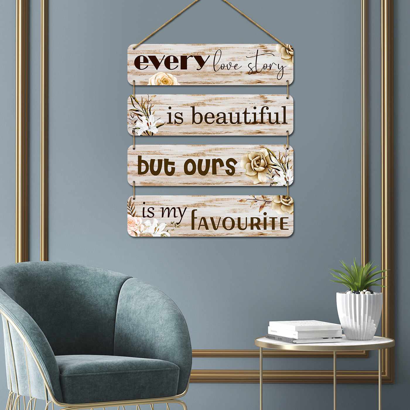 Family Quotes MDF Wall Hangings for Living Room Bedroom Entryway & Kids Room Wall Decor-Kotart