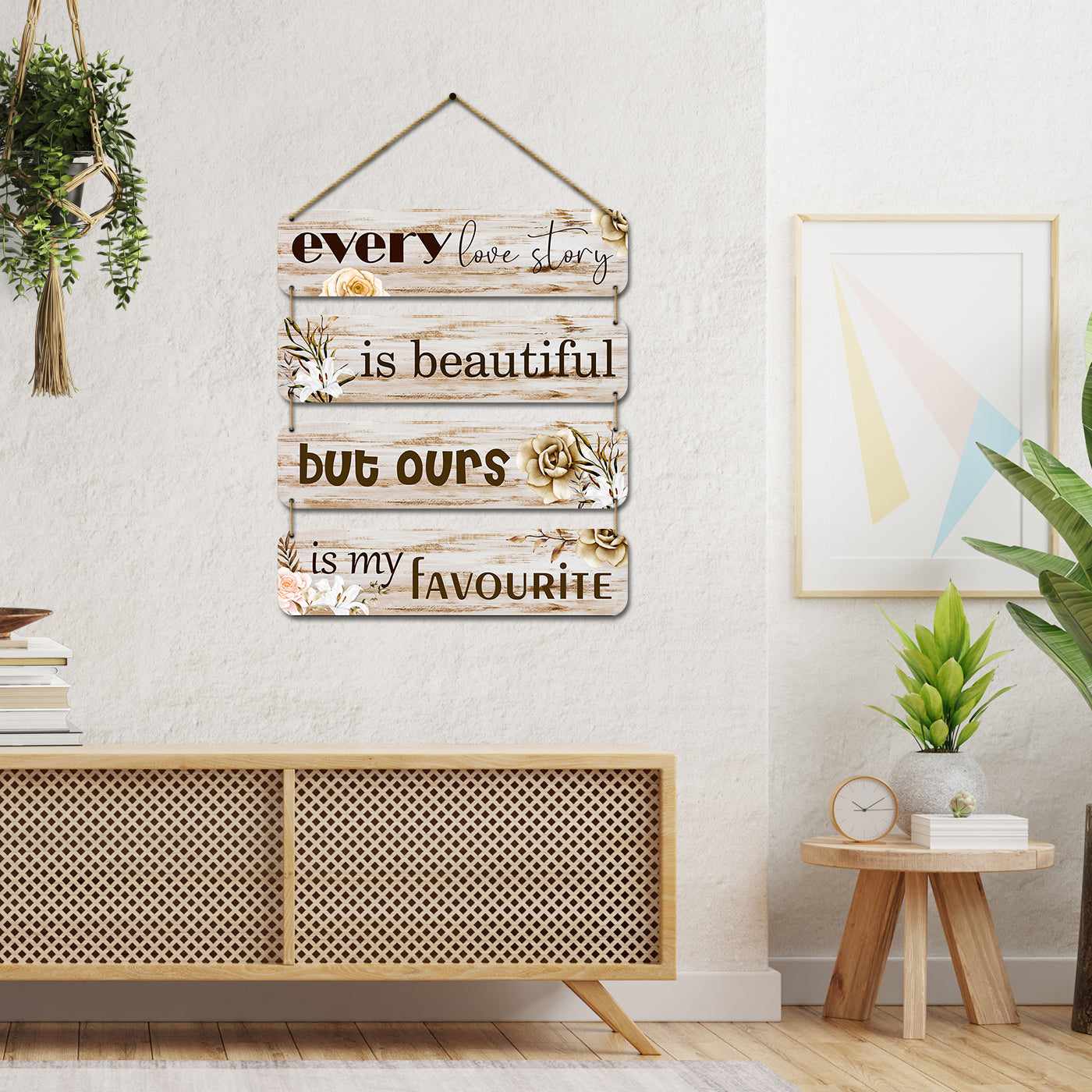 Family Quotes MDF Wall Hangings for Living Room Bedroom Entryway & Kids Room Wall Decor-Kotart
