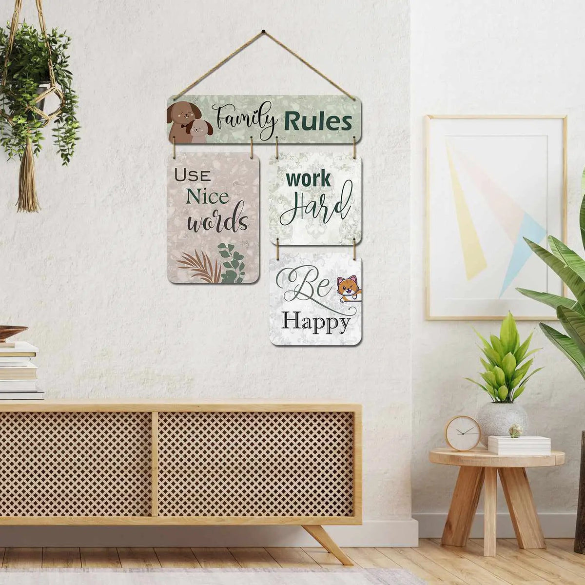 Wooden Family Wall Decor