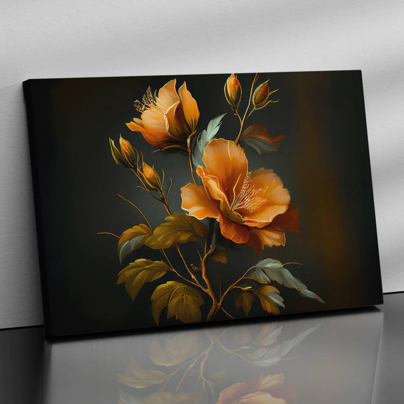 Floral Canvas Paintings for Living Room Bedroom Wall Decor - Paintings for Home Decor-Kotart