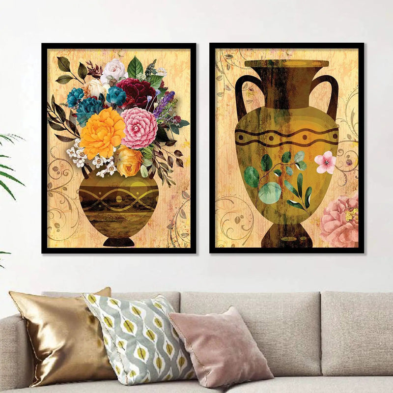 Floral Fortune - Modern Art Wall Frames-Kotart