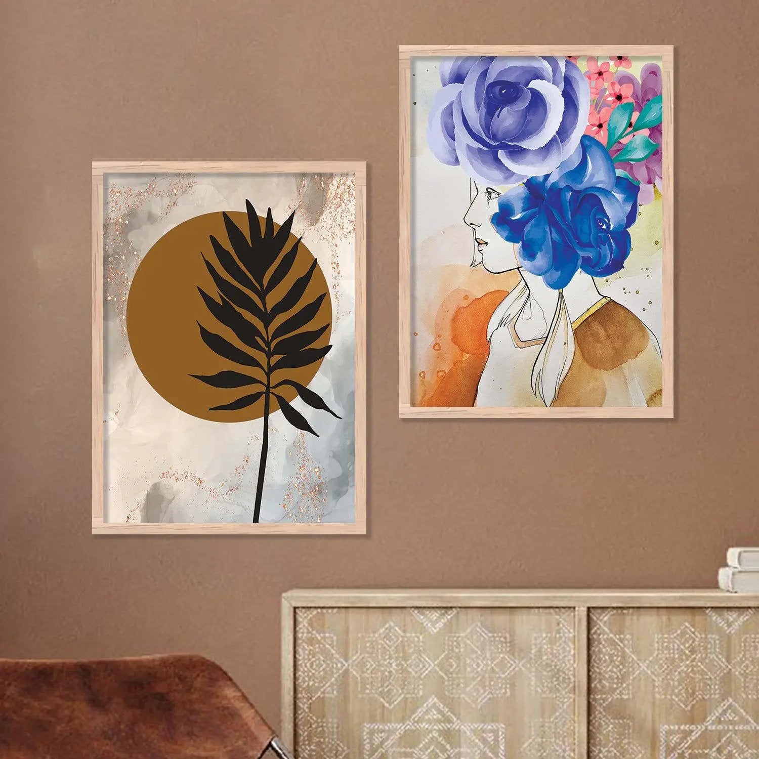 Floral Theme Modern Art Framed Wall Posters / Prints for Home Decor by Kotart store