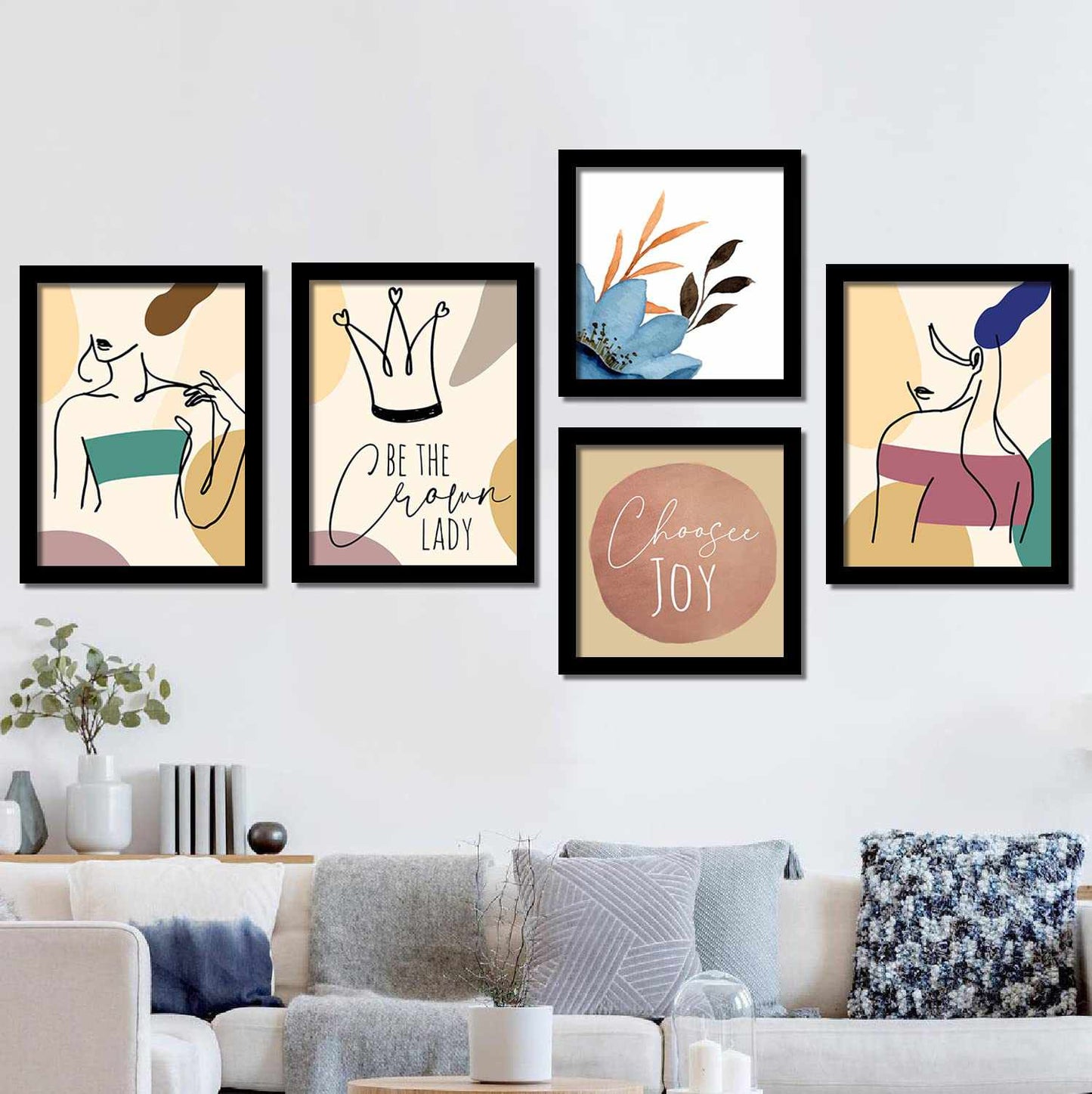 Frame It Up: Modern Art Edition - Minimalist Art Posters with Frame-Kotart