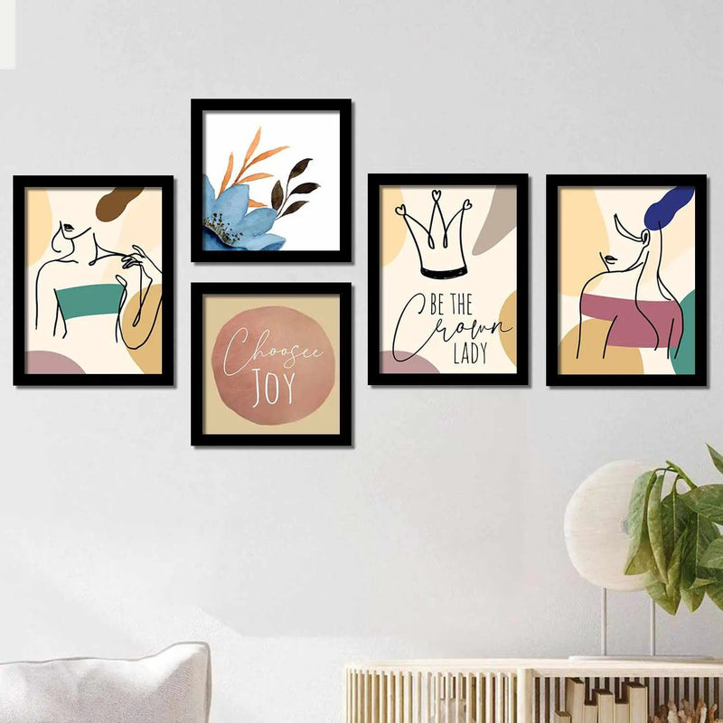Frame It Up: Modern Art Edition - Minimalist Art Posters with Frame by Kotart store