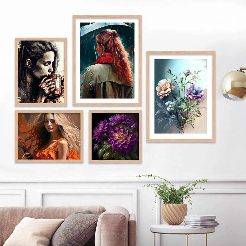 Framed Gallery Wall Art: Modern Abstract Prints by Kotart