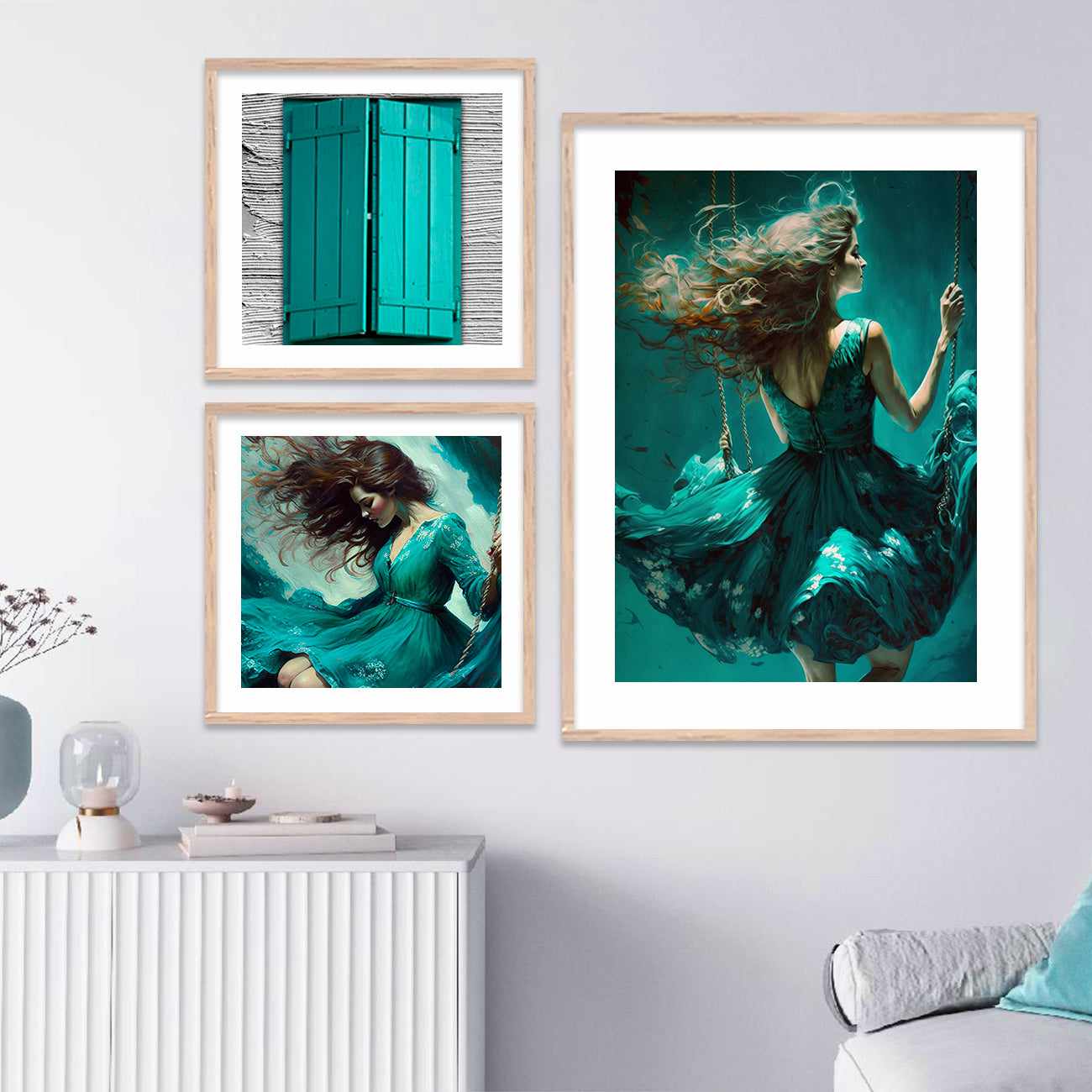 Framed Modern Abstracts: Frame Paintings for Gallery Wall-Kotart