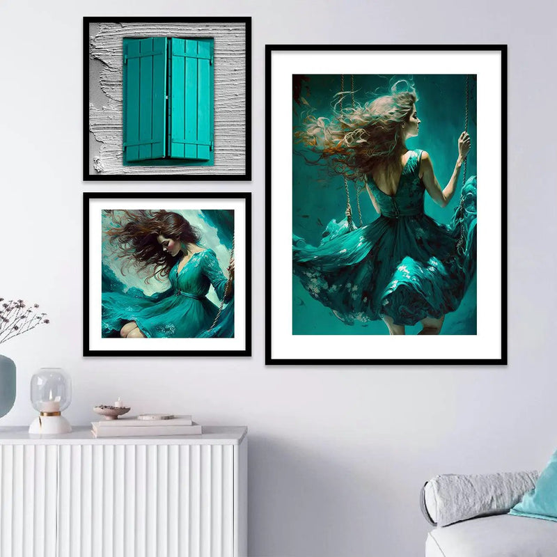Framed Modern Abstracts: Frame Prints for Gallery Wall by Kotart