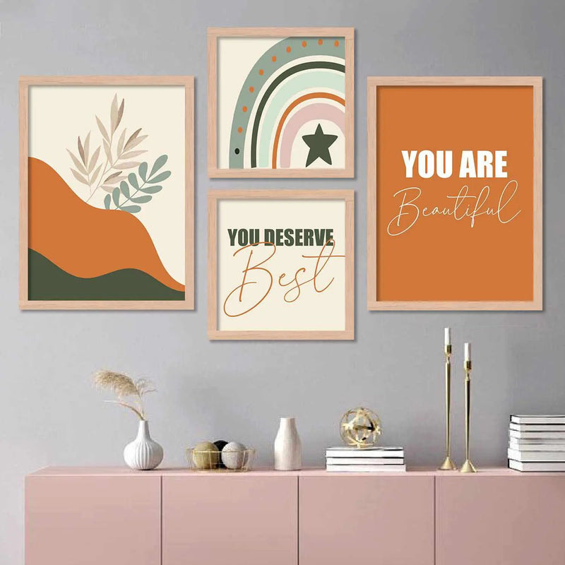 Framed Painting for Wall Decoration - Minimalistic Wall Art for Modern Interiors-Kotart
